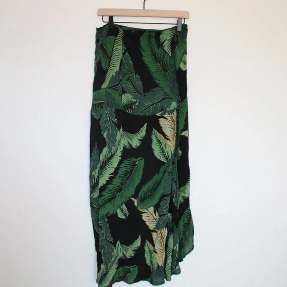 Beach Riot Rachel Palm Leaf Skirt - Black - Picture 4 of 6